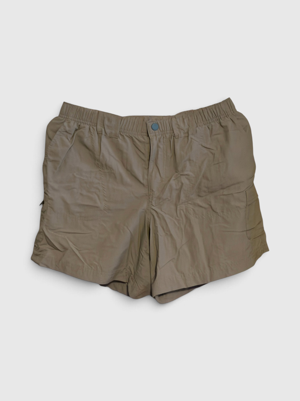 Columbia Women's Sandy River Cargo Shorts Medium M Fossil Khaki Nylon AL4572 6"